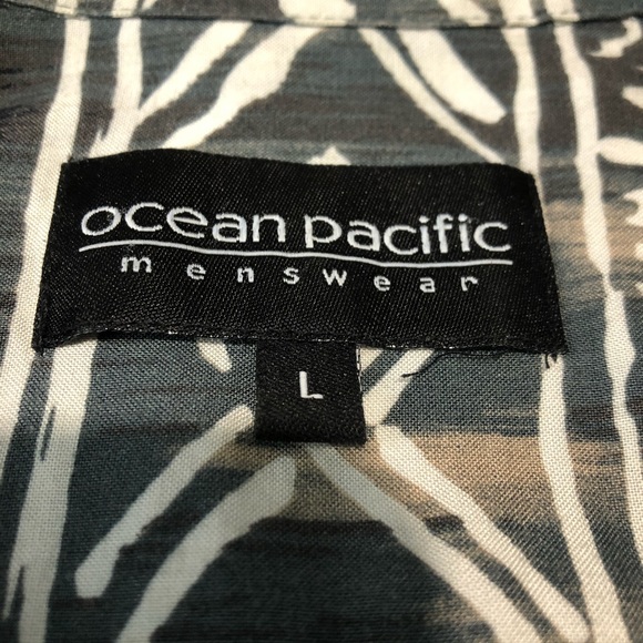 OP Ocean Pacific Men’s Large Hawaiian Shirt - Picture 2 of 6